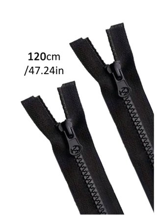 2pcs No.5, 2Slider Tractor Zipper Open Tail Zipper 120cm (Black Color) - pzsku/Z23F14E44B5A400E3EEC9Z/45/_/1713626439/5cc4e6a0-36d2-45b9-93b2-6b40ba37735e