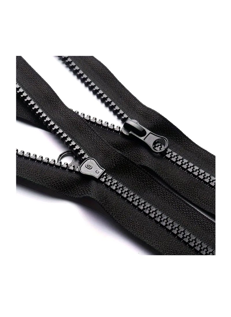 Generic 2pcs No.5, 2Slider Tractor Zipper Open Tail Zipper 120cm (Black Color)  - Image 4