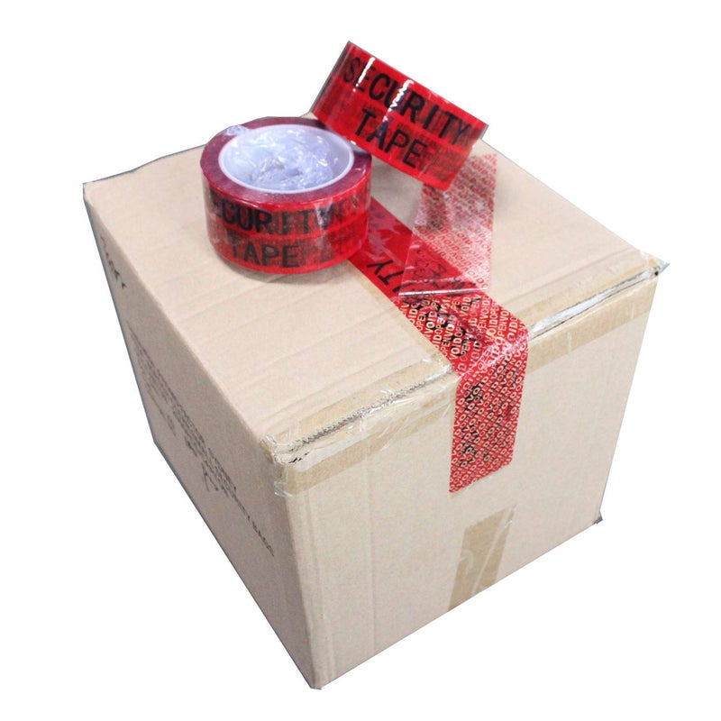 TamperSeals Group - 1 Roll 100% Total Transfer Tamper Evident Security Packing Tape (2 Inches x 55 Yards x 2 Mil, Ultra-Thick “Void” Film, Red) - Image 5