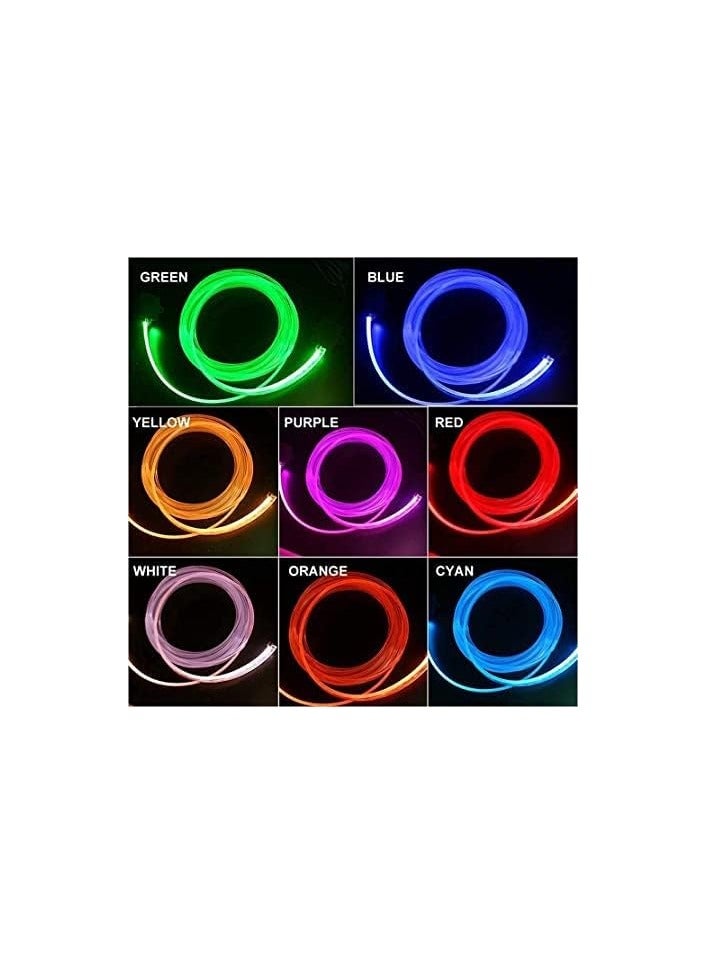 SHEZA STAR أضواء شريط LED للسيارة، أضواء داخلية متعددة الألوان RGB، 16 مليون لون مع الألياف الضوئية، مجموعات إضاءة محيطية، وظيفة نشطة بالصوت وتحكم عبر تطبيق بلوتوث لاسلكي (6 في 1 <8 متر>) - Image 4