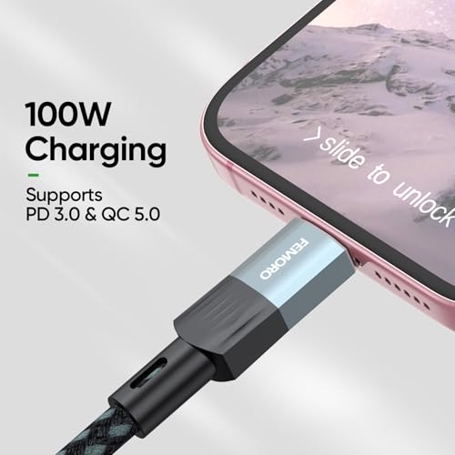FEMORO USB C Extension Cable 10Ft Long, 10Gbps Data Transfer/100W Charging/4K@60Hz USBC 3.2 Male to USB-C Female Cable Extender Type C Cord for iPhone 15 16 17, Galaxy S25/24, PC, Laptop, SSD and More - Image 4