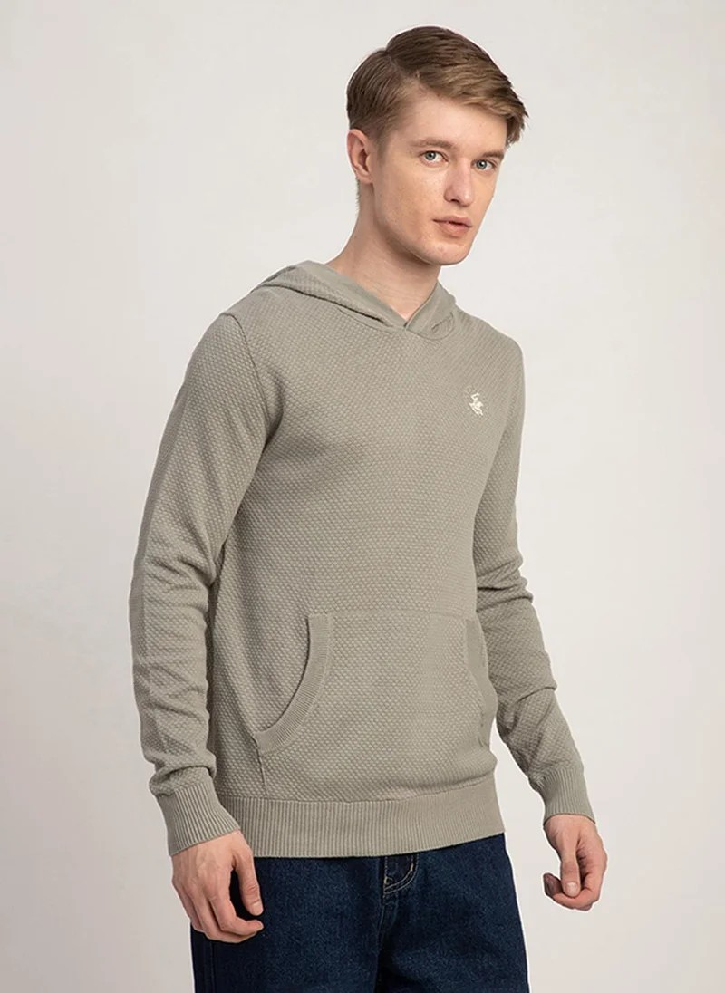 بيفرلي هيلز بولو كلوب Beverly Hills Polo Club Mens BP M7261 Pullover, Moss Green