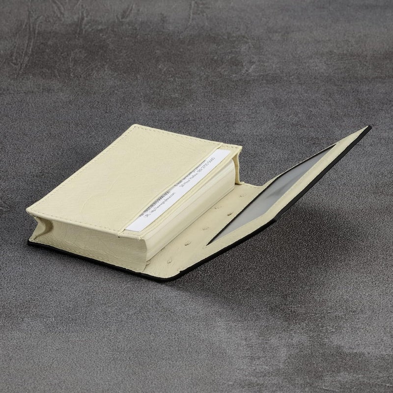 HISCOW Leather Business Card Case Holder for Men & Women, Italian Calfskin - Image 4