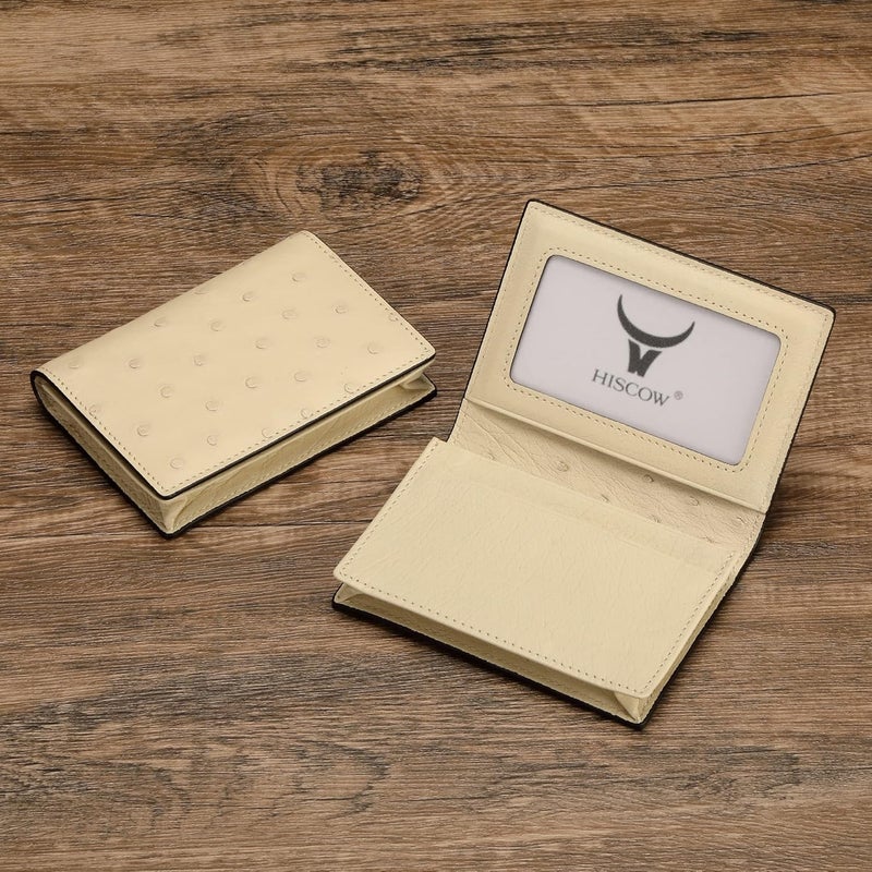 HISCOW Leather Business Card Case Holder for Men & Women, Italian Calfskin - Image 2
