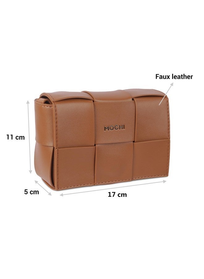 Mochi Women Tan Sling Bag (66-216) - Image 4