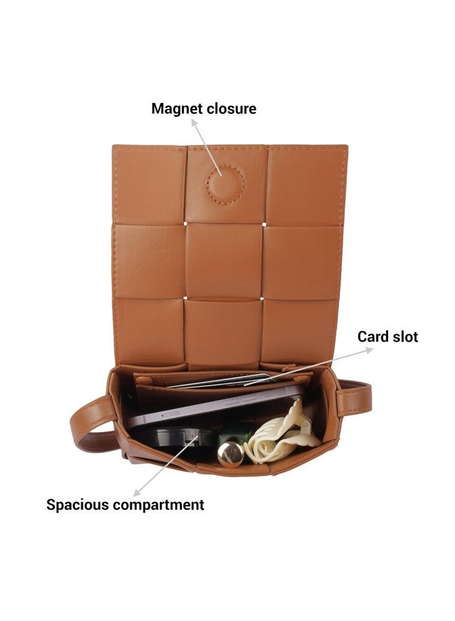 Mochi Women Tan Sling Bag (66-216) - Image 5