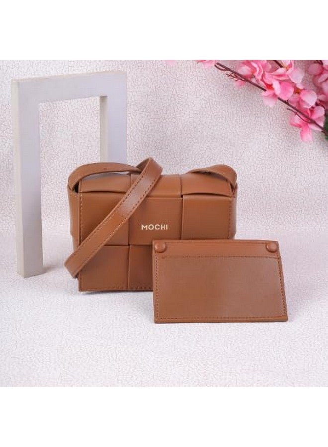 Mochi Women Tan Sling Bag (66-216) - Image 2