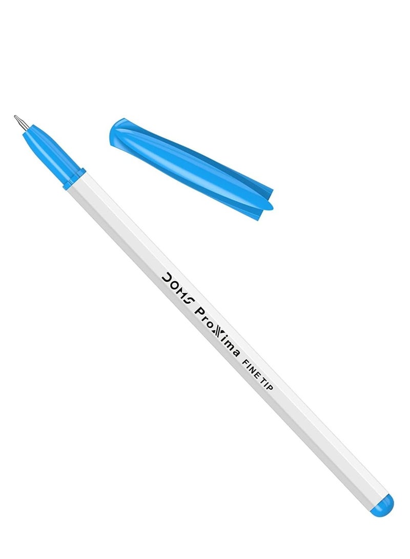 DOMS قلم حبر جاف بروكسيما ذو رأس رفيع 25 قطعة حبر أزرق - Image 2