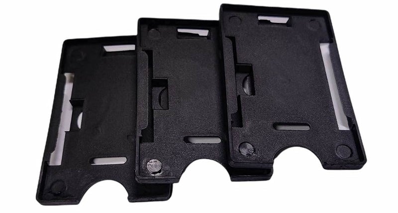 NSSP Black ID Card Holder Badge | Heavy Duty Versatile Business ID Card Holder| Suitable for Office Staff, Nurses, Students, storekeepers, Factory Workers etc (Pack of 50) - Image 1