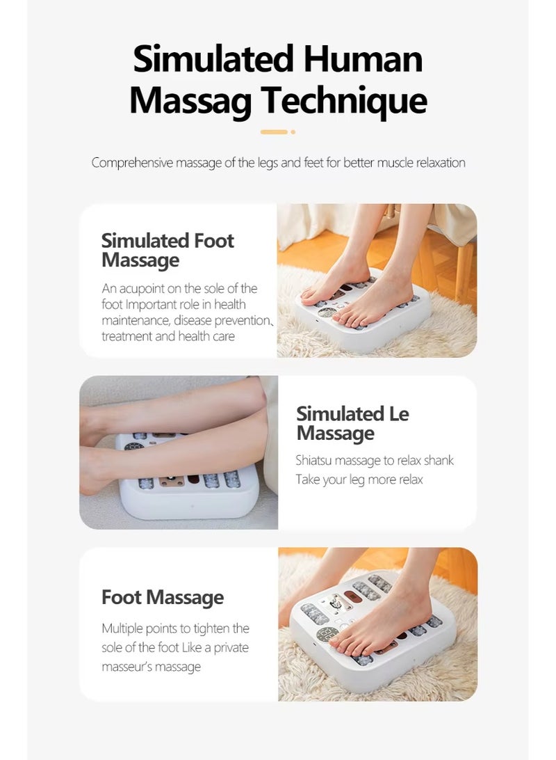 شو وو جهاز تدليك القدمين لتخفيف الألم، جهاز تدليك القدمين التلقائي لعلاج الاعتلال العصبي، 10 مستويات، قابل لإعادة الشحن من النوع C، جهاز علاج إلكتروني لتحفيز الدورة الدموية في القدم لعلاج التهاب اللفافة الأخمصية، وتخفيف آلام القدم لمرضى السكري - Image 2
