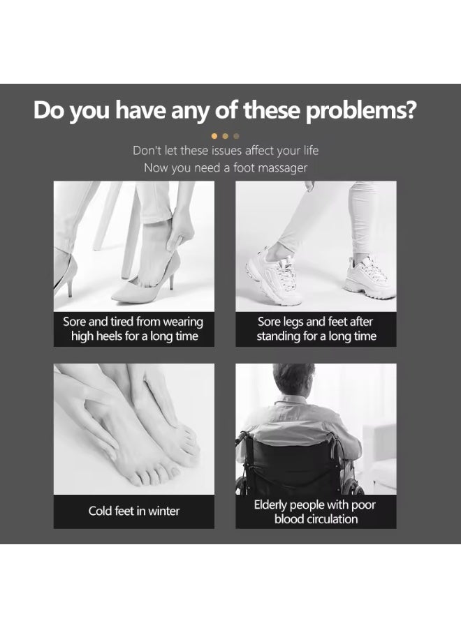 شو وو جهاز تدليك القدمين لتخفيف الألم، جهاز تدليك القدمين التلقائي لعلاج الاعتلال العصبي، 10 مستويات، قابل لإعادة الشحن من النوع C، جهاز علاج إلكتروني لتحفيز الدورة الدموية في القدم لعلاج التهاب اللفافة الأخمصية، وتخفيف آلام القدم لمرضى السكري - Image 3