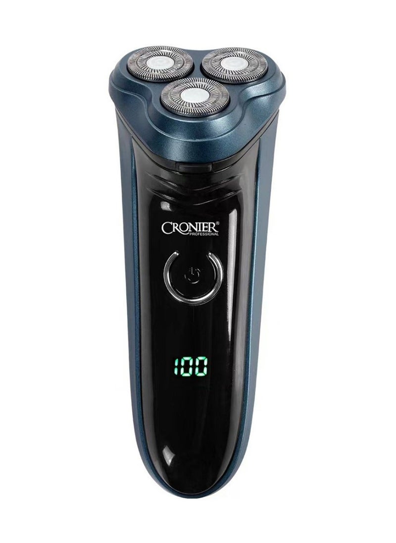 كرونير ماكينة حلاقة كهربائية دوارة قابلة للشحن CRONIER CR-9094 (3 رؤوس عائمة)  - Image 3