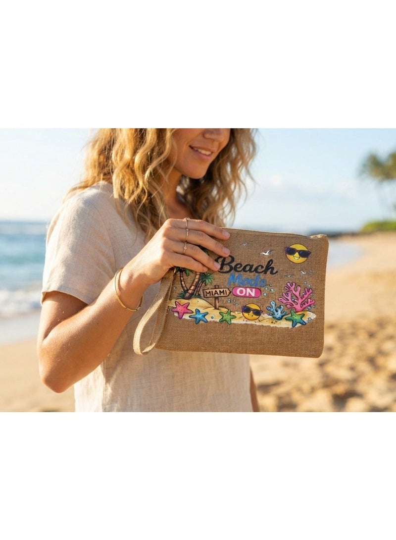 Women's handbag with a summer design - Image 1