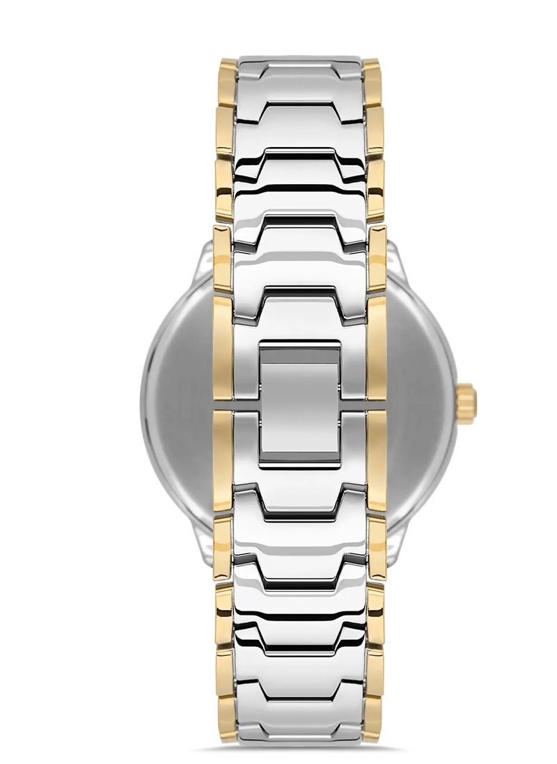 OMAX - Omax Men's Luxury Gold Luxury Wrist Watch, Watches for Men, Stainless Watches, Silver Steel Band, Analog Dial, Waterproof Watch, 1 Year Warranty - Image 1