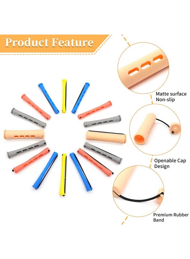 Lovppy 100Pcs Hair Perm Rods Set 5 Sizes Plastic Hair Cold Wave Rods Heatless Perming Rods Hair Curlers Rollers With Pintail Comb For Long Short Straight Curly Natural Hair Diy Hairdressing Styling Tools - Image 5