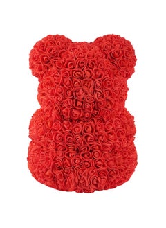 RoseBeauty RoseBeauty Rose Bear Large White Red Heart Rose Bear  - Image 3