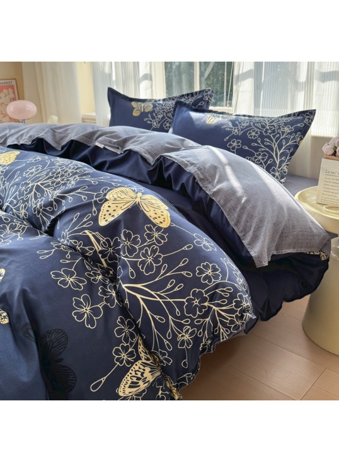 ZERIFAM 4 Piece Duvet Cover Set, Ultra Soft Microfiber Comforter Cover Set with Zipper Closur, Cotton Bedding Set with 2 Pillow Cases(220x240cm) - Image 3