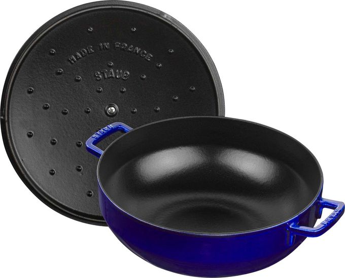 STAUB Cast Iron 5-Qt Bouillabaisse Pot Dark Blue, Made In France - Image 2