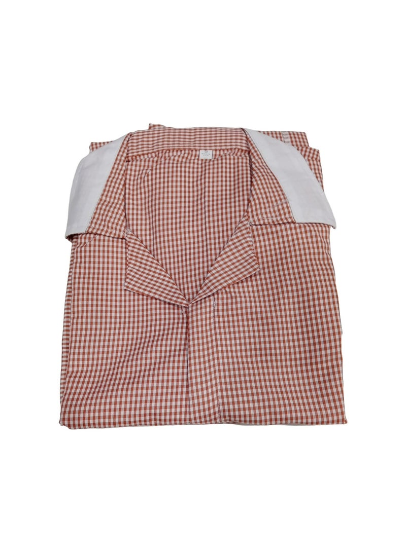 Rannah's Uniform Women's Housekeeper Uniform, Short Sleeve, Light Fabric, Summer, Checkers Pattern - Image 3