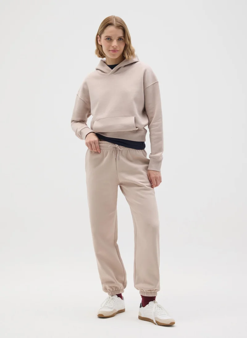 Ovs OVS Beige Cotton Blend Regular Fit Sweatshirt