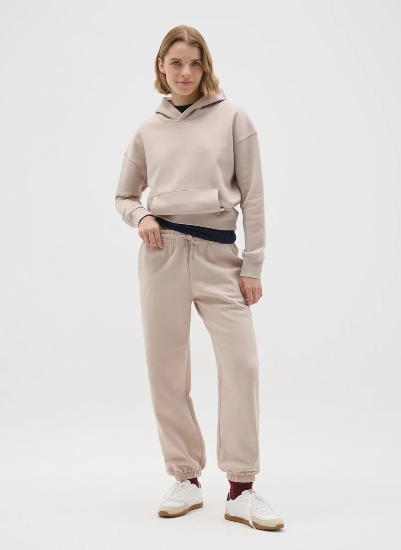 Ovs OVS Beige Cotton Blend Regular Fit Sweatshirt