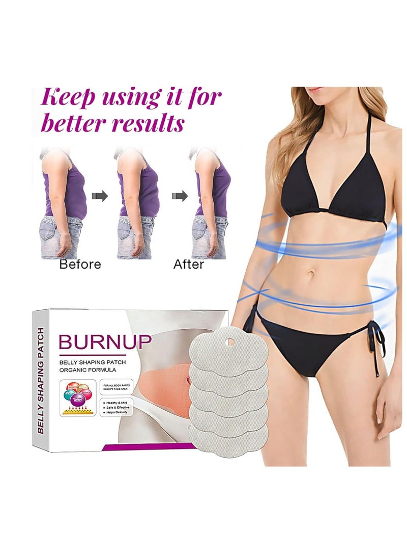 Generic Belly Patch for Woman, Natural Body Sculpting and Firming Patch - 5pcs Moisturizing Belly Lift Wraps for Contouring and Shaping, Weight Loss Belly Patch 2 Pack  - Image 3