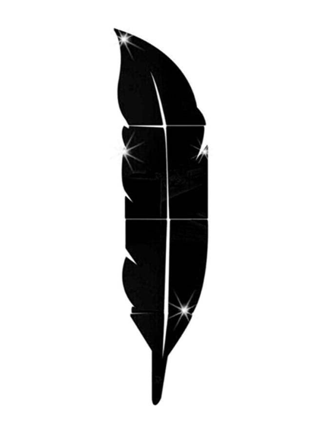 Feather Wall Decoration Sticker Black 120 x 30cm - Image 1