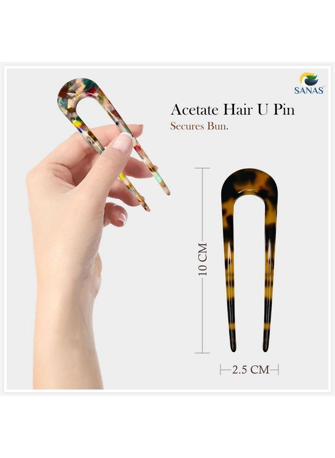 Hair Accessories 4Pcs Hair Fork Bun Maker Hair U Pins Duckbill Clips French Hair Clips Juda Stick Hair Tools Bun Clips For Women’S (Acetate) Multicolour - pzsku/Z23F21A1142D1C04E3661Z/45/_/1733730190/e8efea1a-52dc-4793-a115-84e0a1e15afe