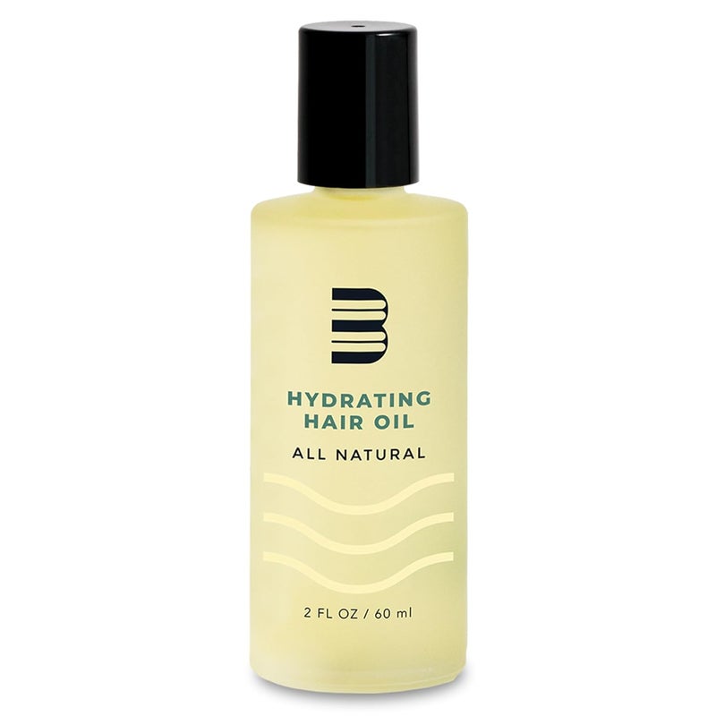 BluMaan BluMaan Hydrating Hair Oil - Designed for Dry, Frizzy, Straight, or Curly Hair - 100% Natural Men's Hair Strengthening Oil - 60 ml / 2.0 oz 