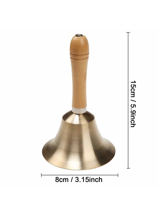 TDOCK Super Loud Solid Brass Hand Call Bell - Image 2