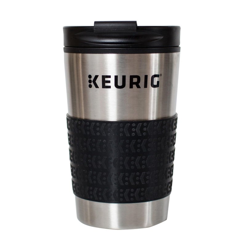Keurig Stainless Steel Insulated Coffee Travel Mug, Fits Under Any Keurig K-Cup Pod Coffee Maker, 12 Oz, Stainless Steel - Image 1