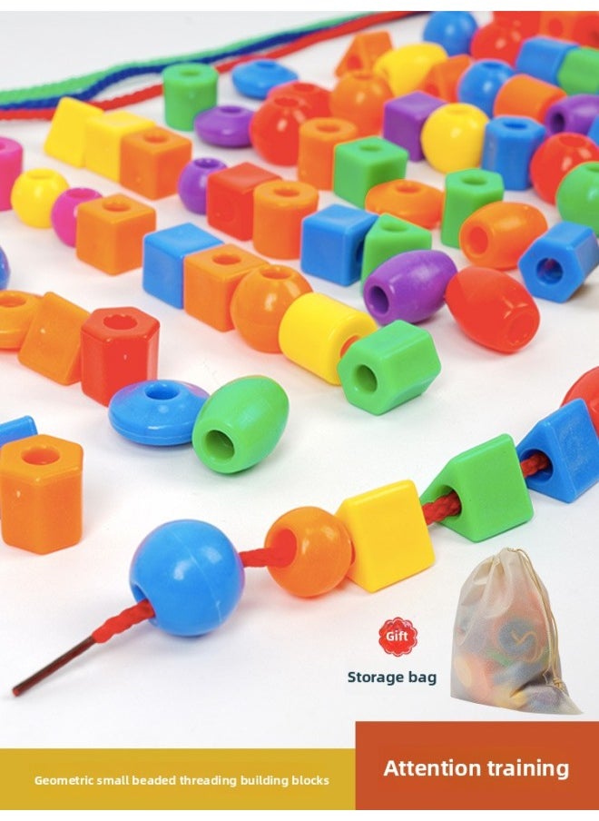 Beads Children's Beads-based Training Equipment Home Wear Toys Early Education Educational Puzzle Beads-based Mentality For Babies-Color:Screw Nut Pairing 500g Color Mixed Nut Screw Quantity Random  - Image 2