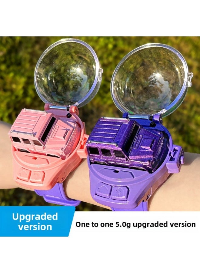 TikTok Internet Celebrous Watch Remote Control Car Electric Mini Car Social Children Boys And Girls Friends Toy Gift-Specifications: Alloy Wild Horse Black  - Image 2