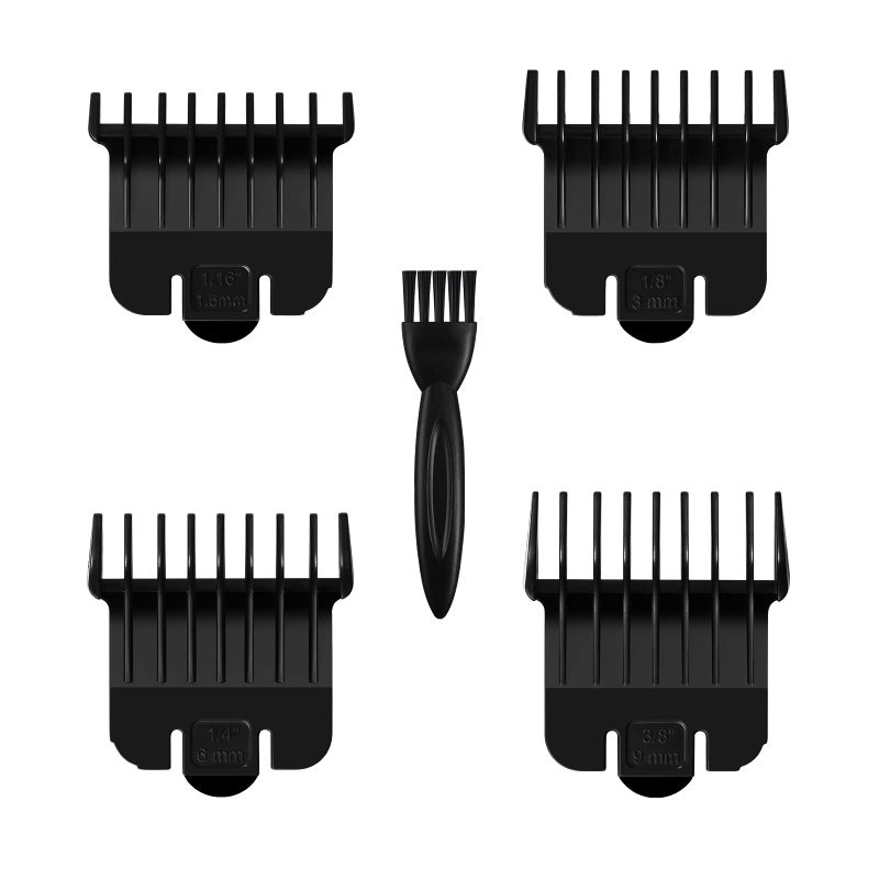 Wusuker T Outliners Guards for Andis T Outliner, From 1/16-3/8 inch Snap-on Blade Attachment Combs Set, 4 Pack - Image 1