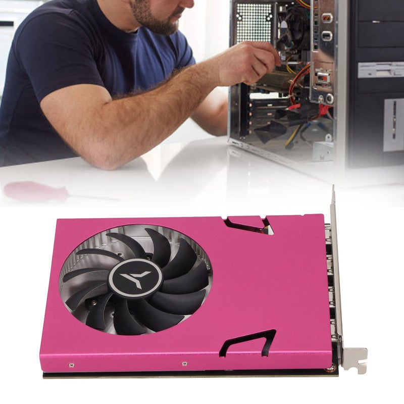 بطاقة شاشة كمبيوتر GDDR5 بسعة 4 جيجابايت - تردد نواة 993 ميجاهيرتز - عرض مشترك على 4 شاشات - عمق لون 10 بت - تقنية HDR - بطاقة فيديو GT730‑4G لويندوز 7 وويندوز 10 بروفيسيونال - للمعالجة اللاحقة للتصوير الفوتوغرافي D - Image 5