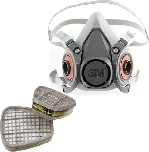 ثري ام 6200 Half Face Mask (Medium) + 6059 Abek1 Mask Filter (1 Pair)