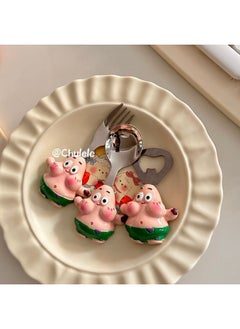 Generic Chulele Import Export Trade Ins Cute Stainless Steel 304 Fork And Spoon Magnetic Refrigerator Magnet Beer Opening-Specifications:Resin Spongebob Squarepants Spoon  - Image 2