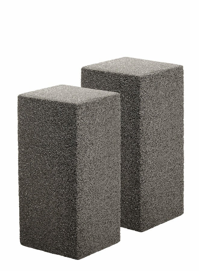 Griddle Grill Cleaning Brick Block - Pumice Cleaner Stone Tool - Cleaning Flat Top Grills or Griddles, Grills Grate - Removes Stubborn Grime for Restaurant, Outdoor, Home and Kitchen 8 x 4 in (2 Pack) - Image 1