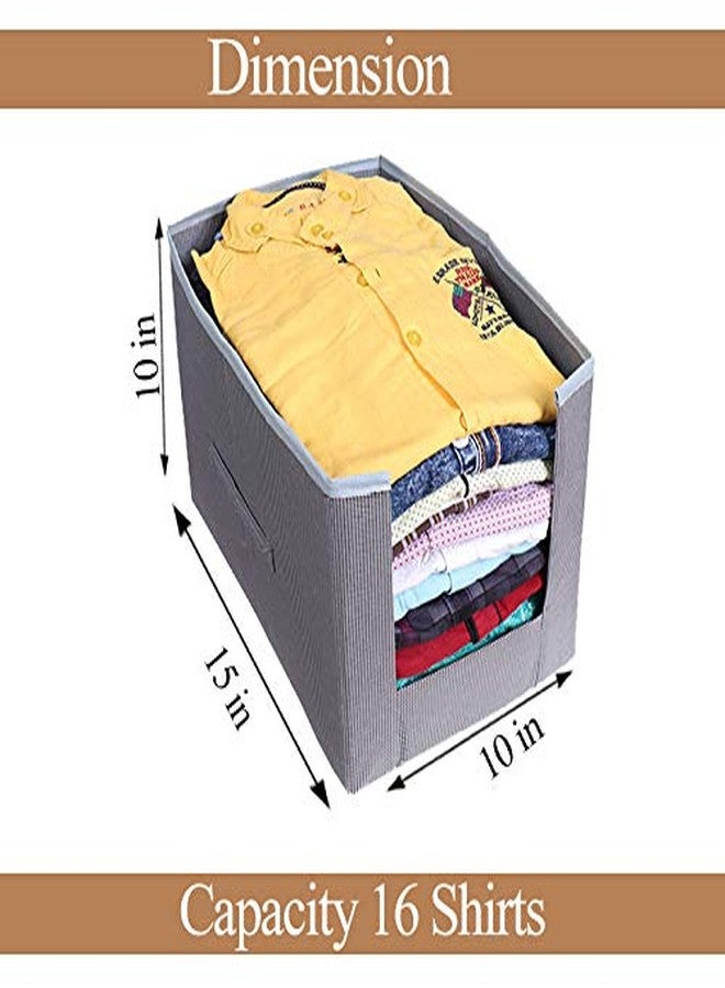 ABBASI Shirt Stacker Wardrobe Organizer Set (pack of 4, Checks) - Image 4