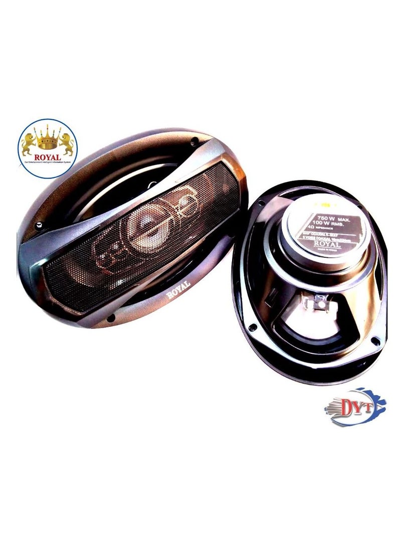 رويال 5-Way Speaker Royal 750W'max 6"x9"/16cmx24cm (DYT-A6997R) - Image 2