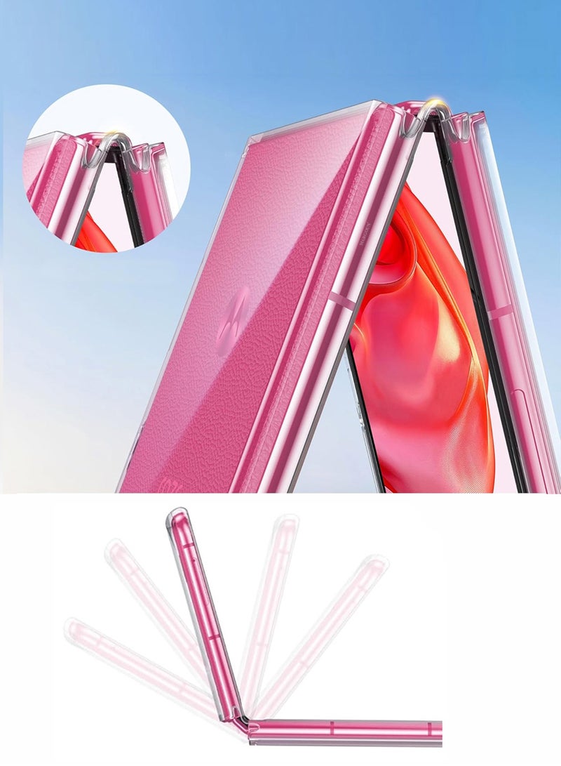 CATANES Clear Case for Motorola Razr Ultra 2025/ Razr 60 Ultra, Transparent Hard PC Back Cover, Shockproof Protective - Clear  - Image 5