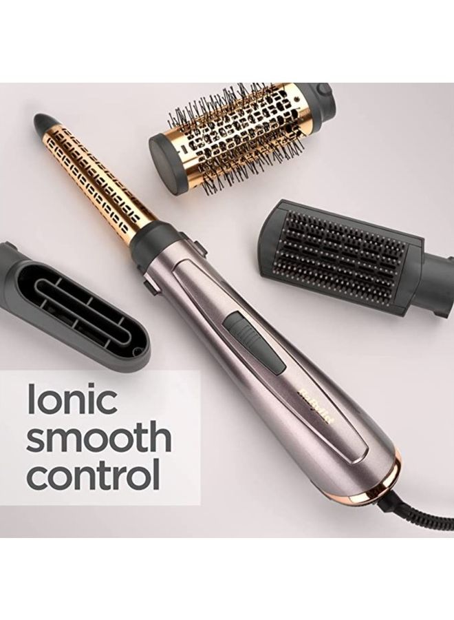 Babyliss Air Styler Brush Powerful 1000W, 4 In 1 Interchangable Attachments For Hair Drying, Curling, Shaping & Smoothing Ionics As136Sde - Image 3