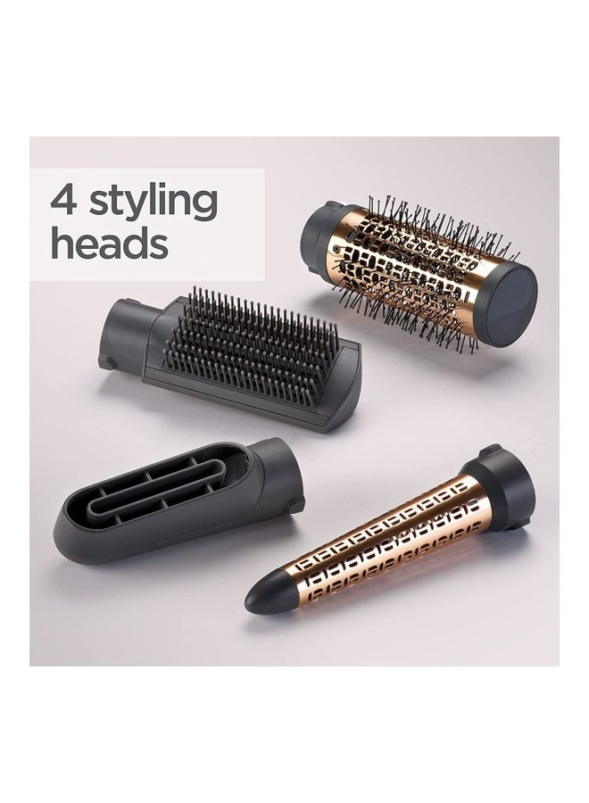 Babyliss Air Styler Brush Powerful 1000W, 4 In 1 Interchangable Attachments For Hair Drying, Curling, Shaping & Smoothing Ionics As136Sde - Image 2