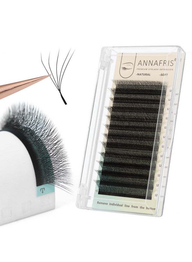 ANNAFRIS 5D Premade Fan W Shape Eyelash Extensions 0.07 D Curl 815Mm Mix Volume Self Fanning False Lashes Makeup Supplies Professional Use Lash Extension(0.07 D 815Mm Mix) - Image 1