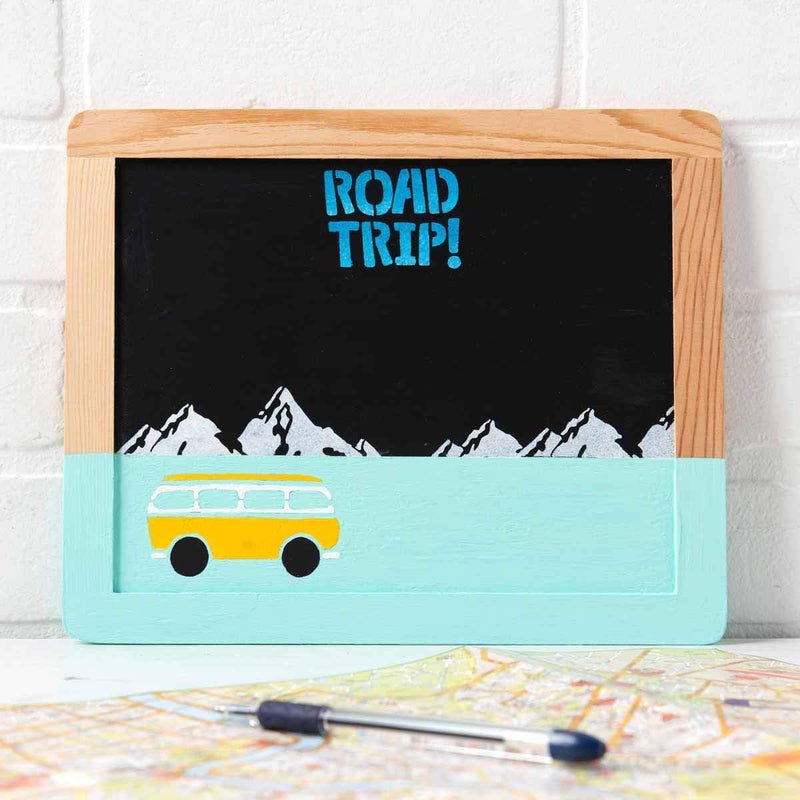 PLAID Enterprises Double-Sided Chalkboard Set, 8 ' x 10 ' With Decorative Wood Surface Frame, Perfect For Arts & Crafts, 6 Pack - Image 4