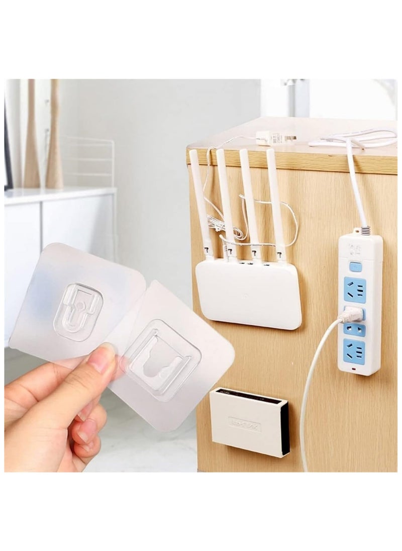 Double-Sided Adhesive Wall Hooks 10 Pairs, Waterproof and Oilproof Reusable Seamless Hooks, Heavy Duty Self-Adhesive Wall Hook for Kitchen Bathroom Office, Without Punching - pzsku/Z23F33A19DBF4C11CBF22Z/45/_/1736324299/a4ff0b15-c988-44ae-8dd4-ffb4a15f0e65