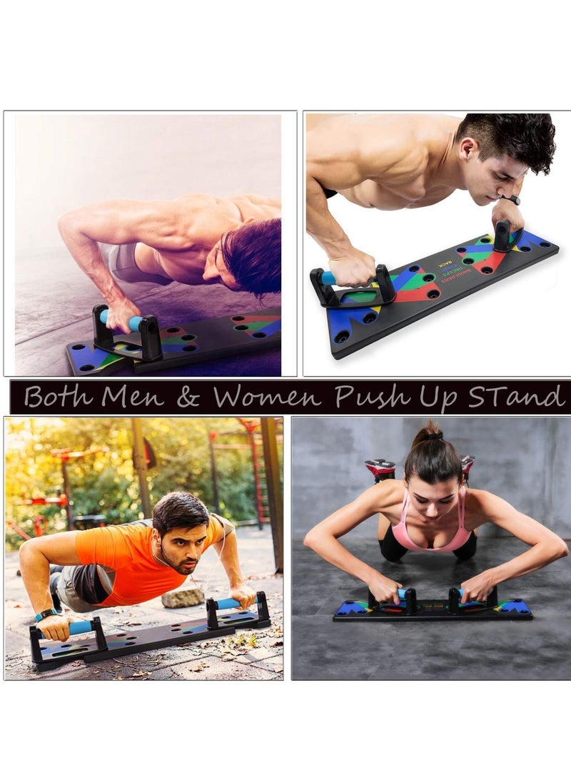 ELTRAZONE Push Up Board 14-in-1 Body Building Training Portable Exercise Tools Muscle Trainer Gym Workout System for Exercise | Foldable Design | Men Women Home Fitness Training  - Image 5