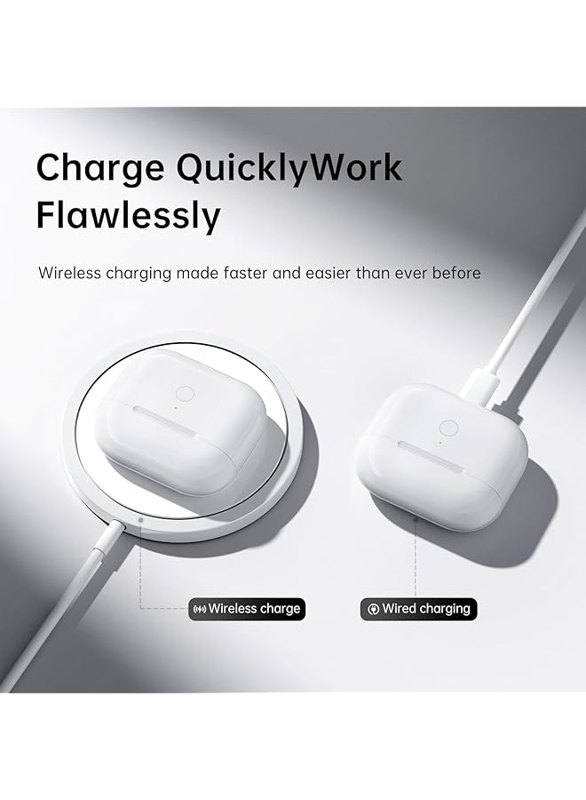 erorex Wireless Charging Case For Airpods 3Rd Gen Replacement Charging Case With Lightning Port Built In 620Mah Battery And Bluetooth Pairing Sync Button - Image 4