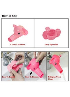 Safe-O-Kid Pack Of 4 Fit All Colorful Kid'S Hand Washing Faucet Extender;Tap Extenderpink  - Image 4