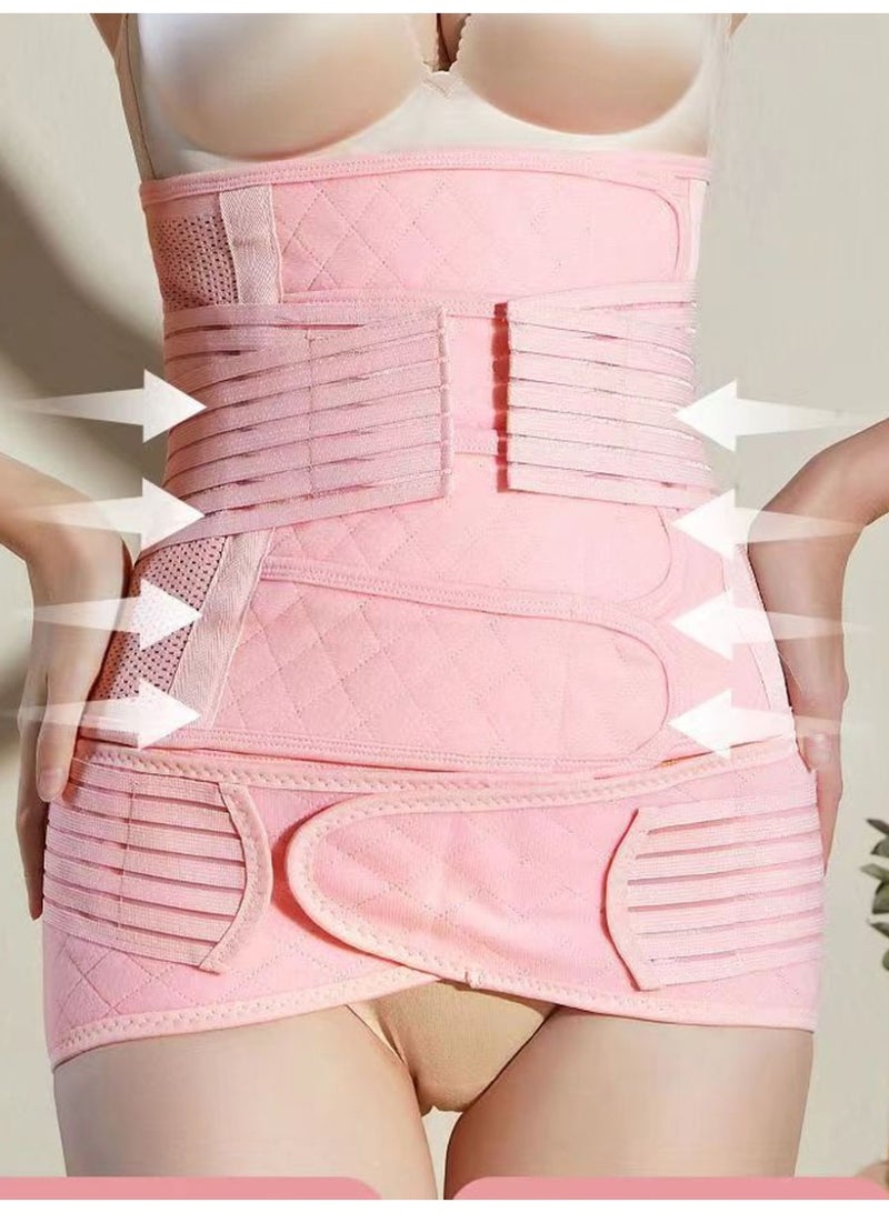 2 في 1 غلاف بطن ما بعد الولادة قابل للتعديل حزام الإنعاش C-Section حزام الإنعاش، التجليخ البطني، الخصر، الحوض، وربط دعم الحمل للتعافي ما بعد الولادة -مريح، قابل للتنفس - Image 1